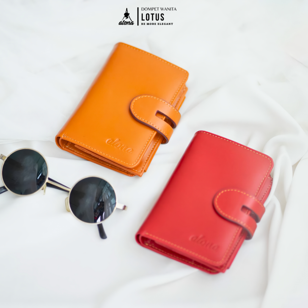 Dompet Kartu Wanita Kulit Alona Lotus