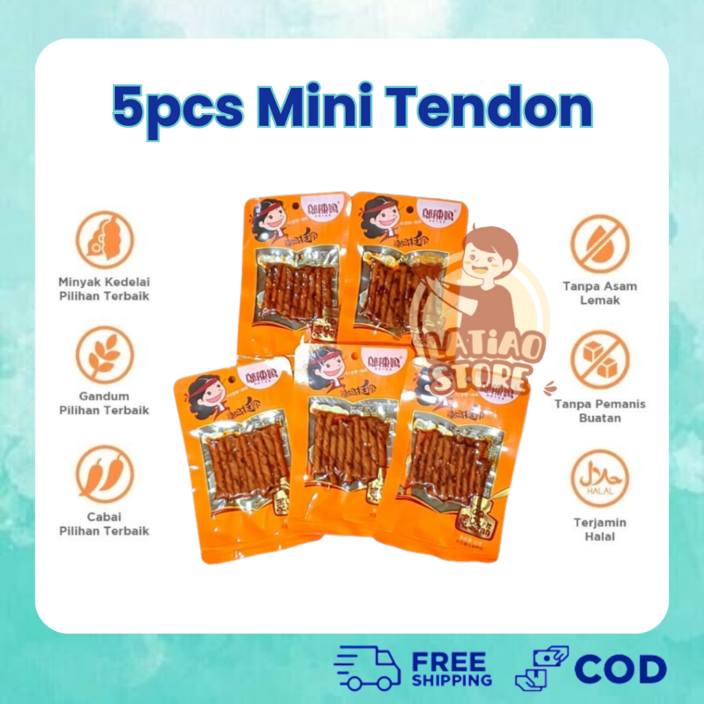 

Paket Snack Latiao Mini Tendon Isi 5 Pcs