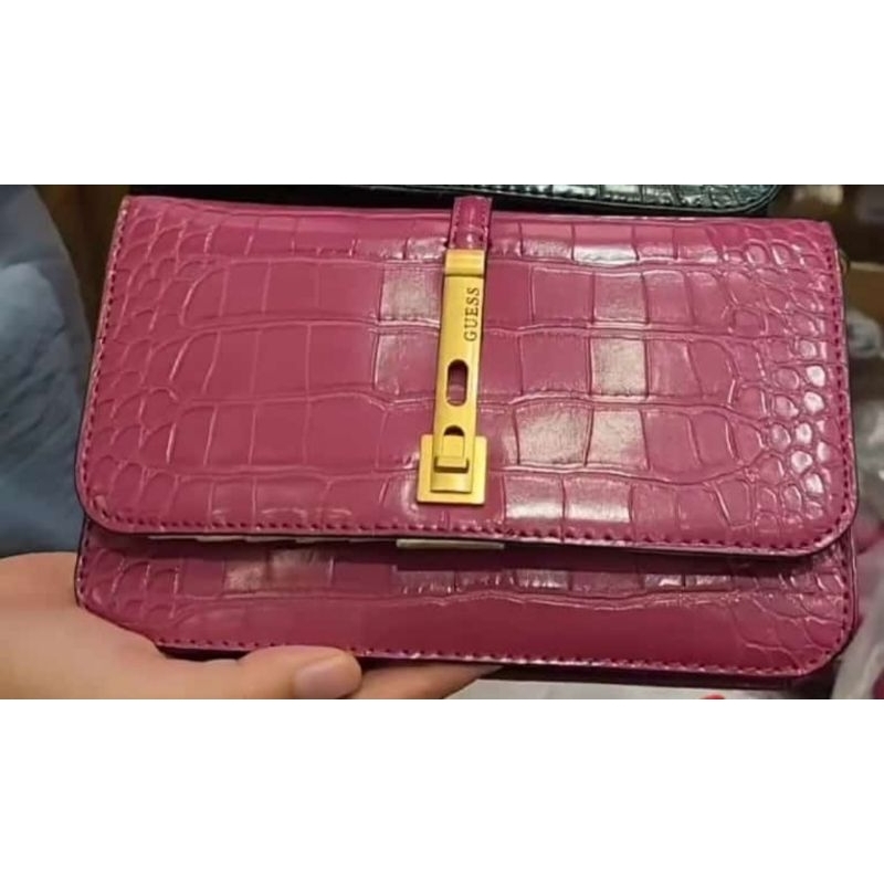 guess James mini croco crossbody original sale 70%