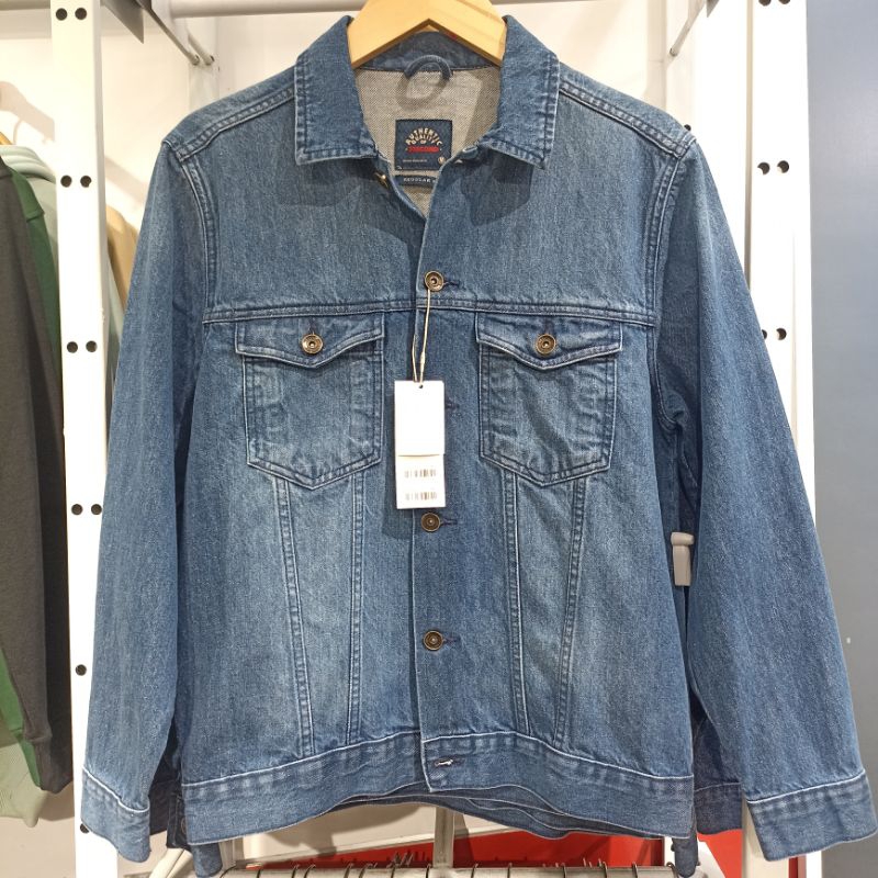 3SECOND - JAKET JEANS PRIA REGULAR FIT ORIGINAL 3SECOND