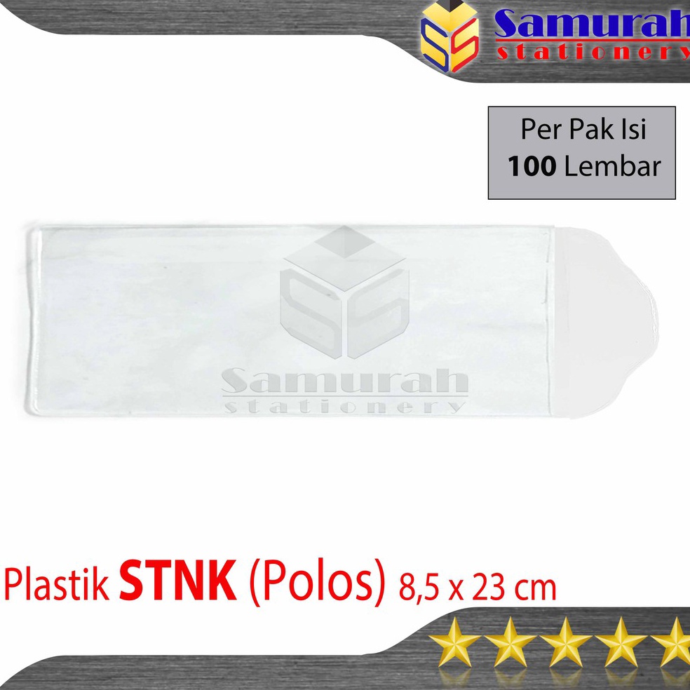 

KODE N65A Sampul Plastik Polos STNK Kantong Mika STNK isi 1 lembar