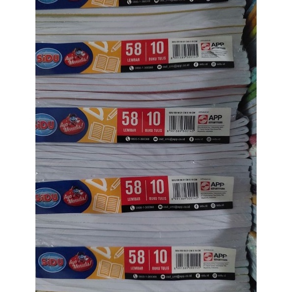 

KODE Y34X 1 PACK 1 BK BUKU TULIS ISI 58 LEMBAR SIDU SINAR DUNIA BUKU TULIS SIDU