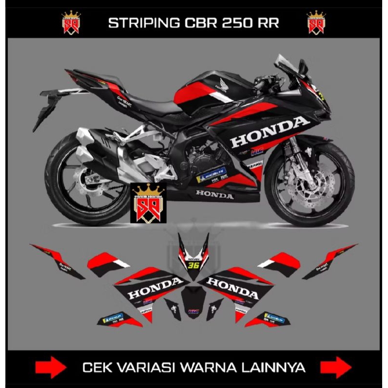 decal striping cbr 250 RR/stiker cbr 250 RR/