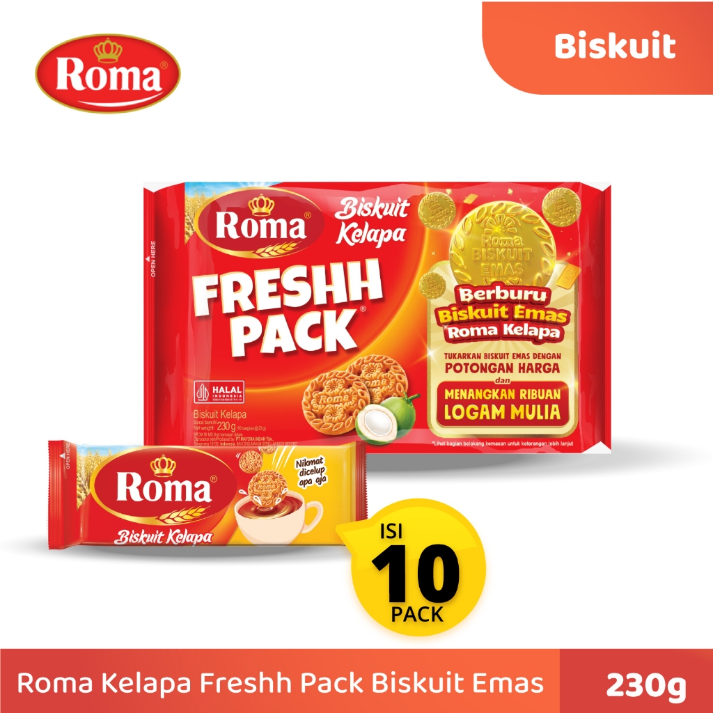 

Roma Biskuit Kelapa Freshh Pack @23 Gr