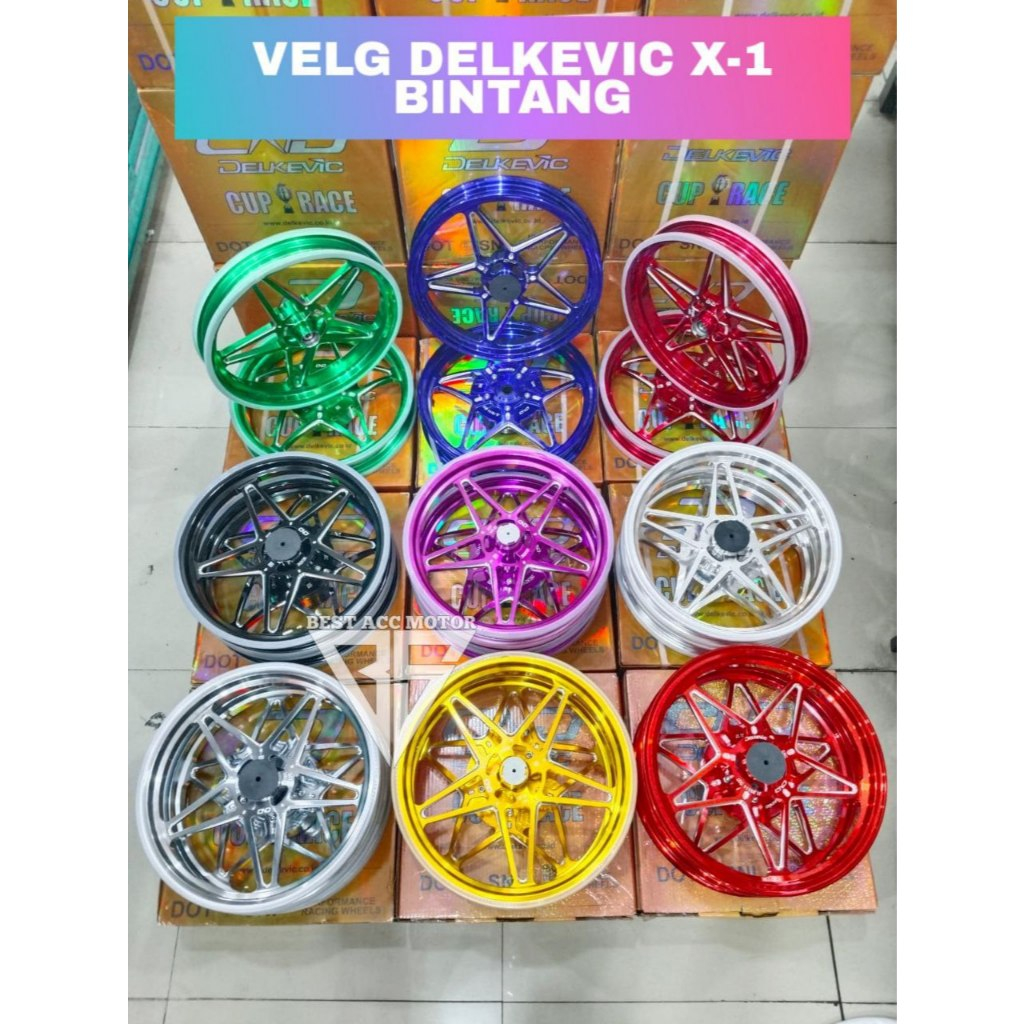 VELG DELKEVIC X1 RING 14 mio sporty mio m3 beat scoopy genio vario 110 125 150 160 aerox nmax old ne