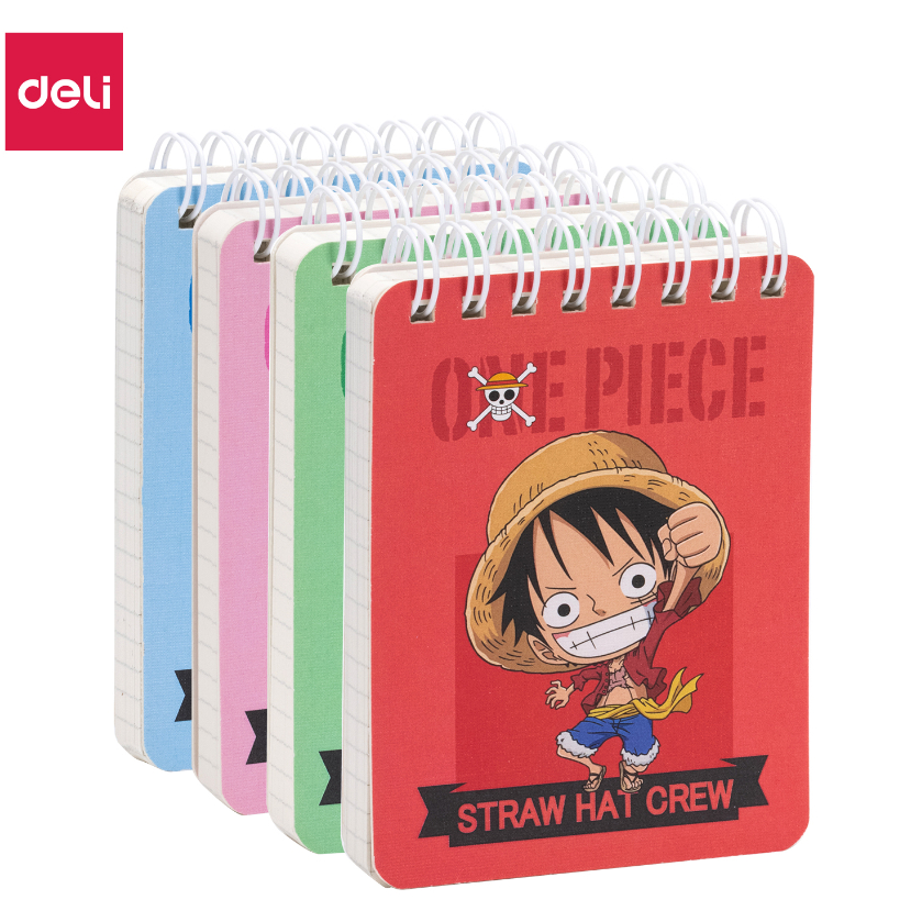 

Deli Spiral Notebook / Buku Tulis Buku Catatan Spiral Mini Pocket Size A7 100 Lembar One Piece EN005