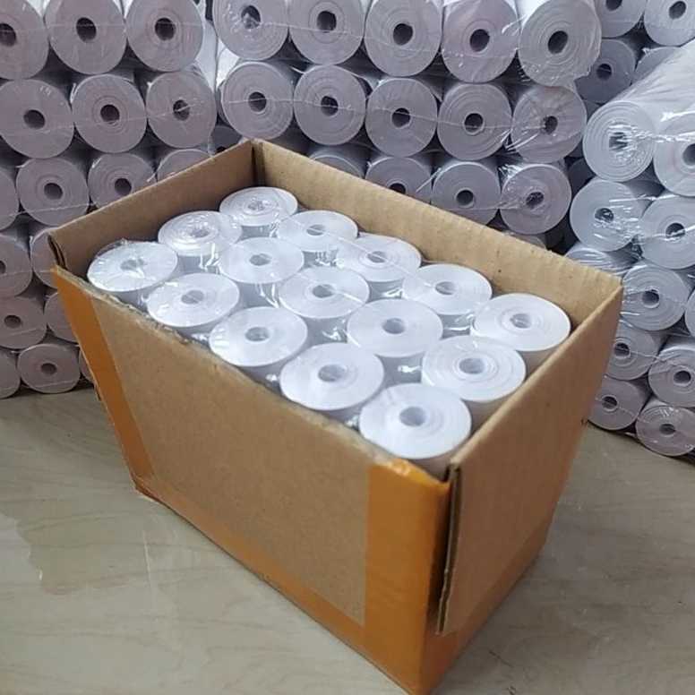 

KODE P45U Kertas Thermal Paket Ekonomis 57 x 3 Coreless Polos Merek RQ 3 Roll
