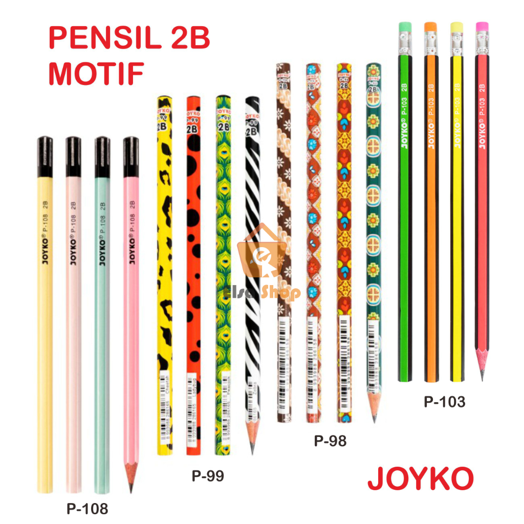 

Pensil 2B Joyko Motif - Pensil joyko motif (P-98, P-99, P-103, P-108)