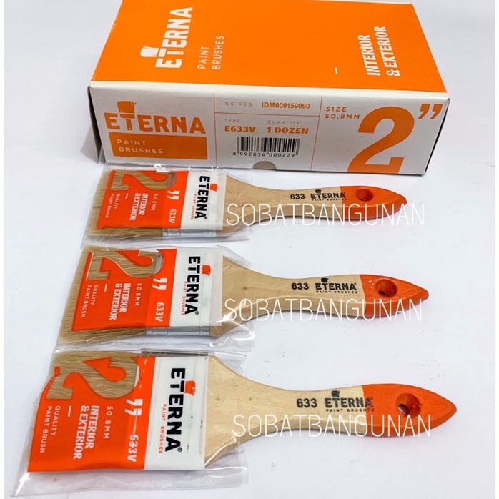 

KODE B78O GROSIR KUAS CAT ETERNA 2 KUAS ETERNA 2 HARGA PER DOZEN 12PCS