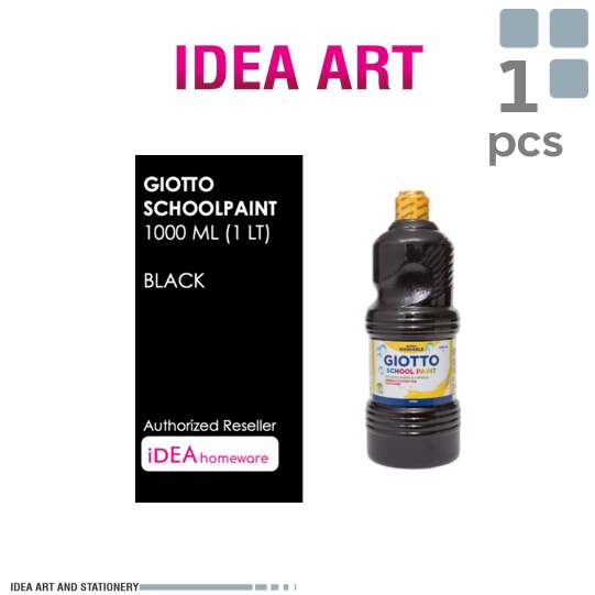 

KODE B13V Giotto School Paint Black Hitam 1 ml Cat Air Poster Lukis Super Washable 1 L