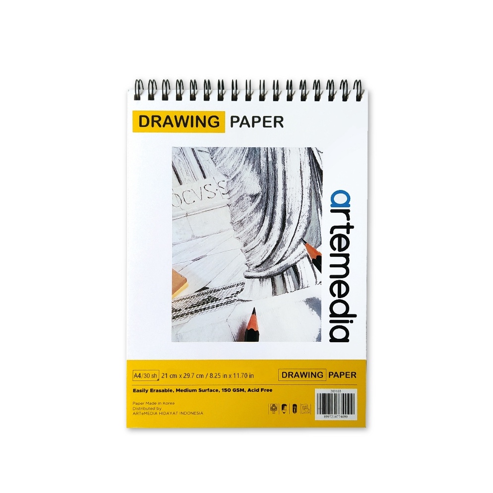 

KODE K97P Artemedia Drawing Paper Book A4 Wire Bound Sketchbook