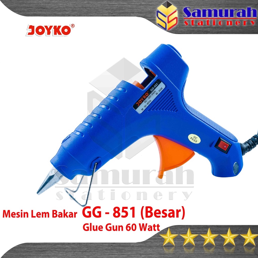 

KODE T54V Mesin Lem Bakar Tembak Joyko GG 851 Besar Glue Gun 6 Watt GG851 On Off