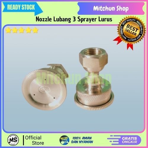 Nozzle Lubang 3 Sprayer Semprot Setelan Lurus |Spuyer Nozzle Lubang 3 |Nozzle Sprayer Kabut Lubang 3