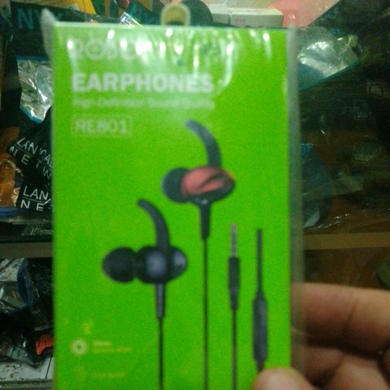 headset robot RE801 Super bass original