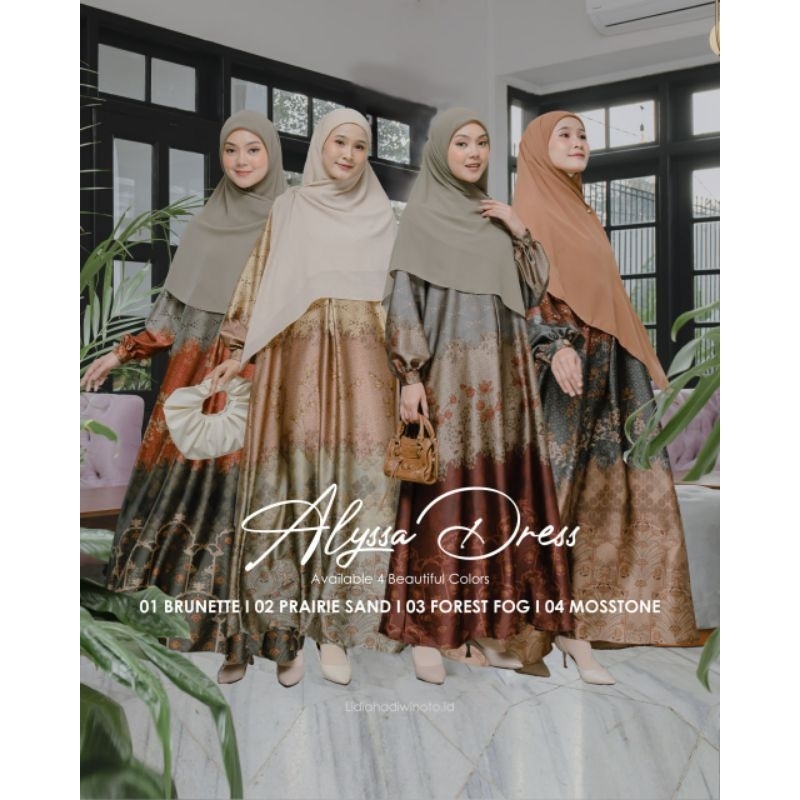 Alyssa Dress LH Gamis pesta dress silk