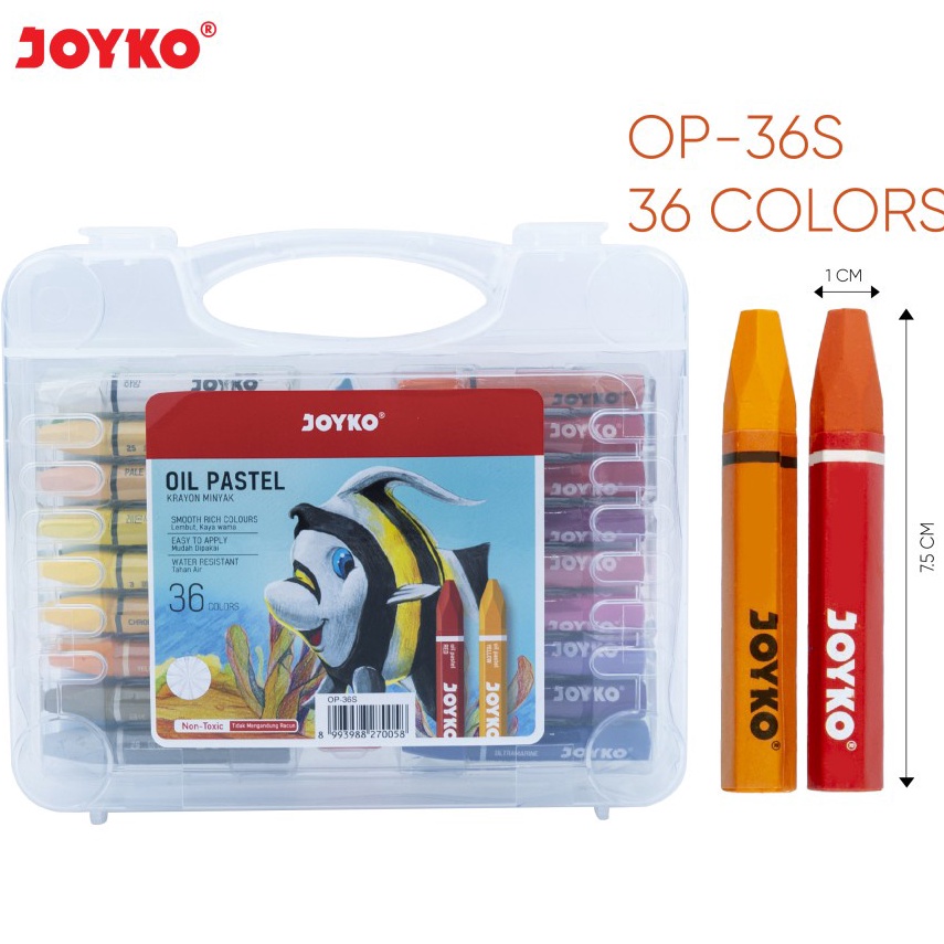 

KODE R46W Krayon Minyak Joyko 36 Warna OP36S Oil Pastel