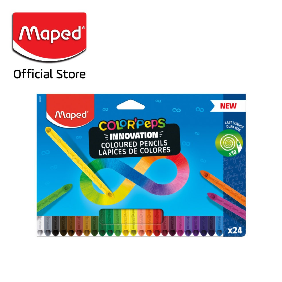 

KODE V82G Maped Infinity PENSIL WARNA PERTAMA TANPA KAYU