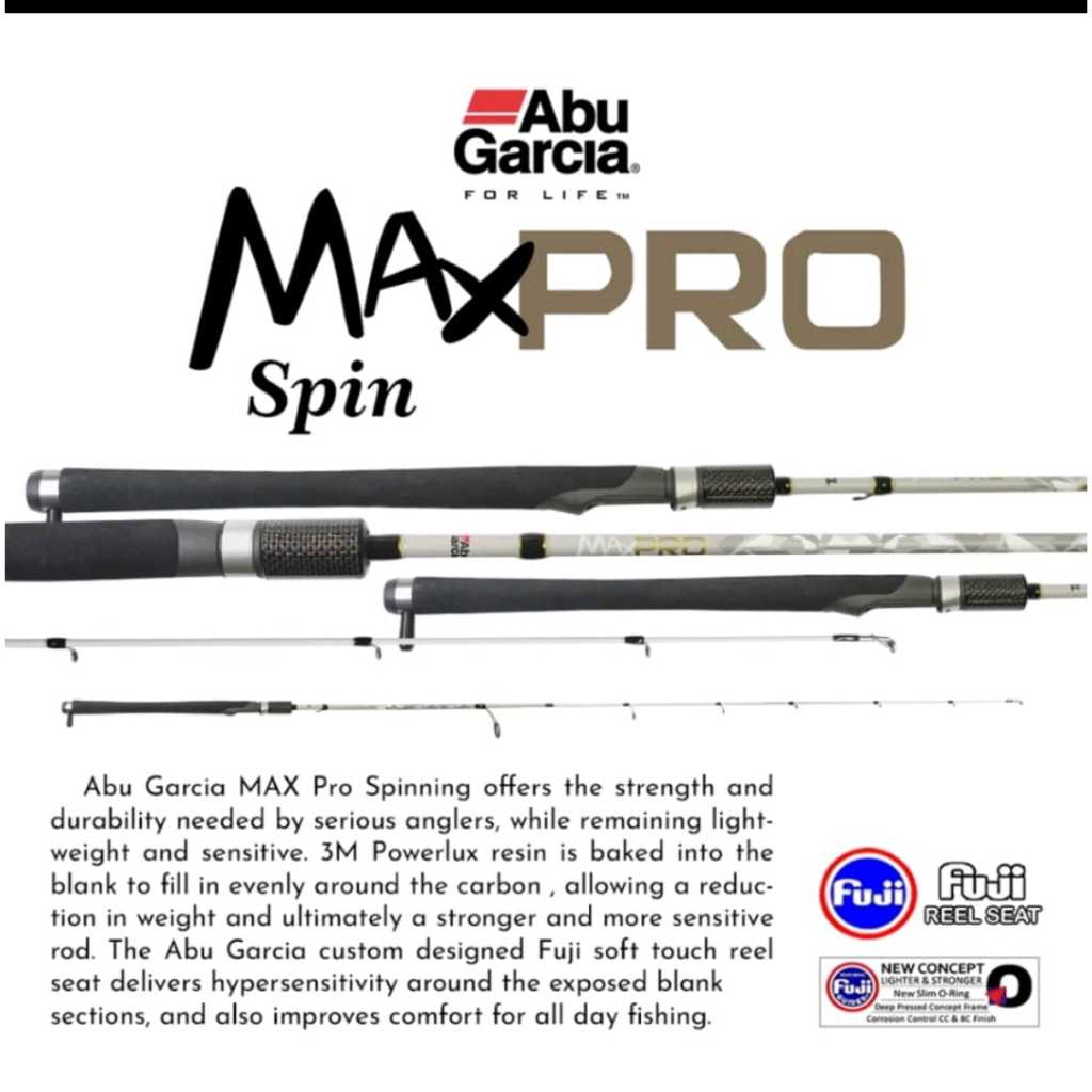 Abu Garcia Joran Spinning Max Pro 180cm Japan Style & Full Eva Bahan Carbon Full Fuji Untuk Casting 