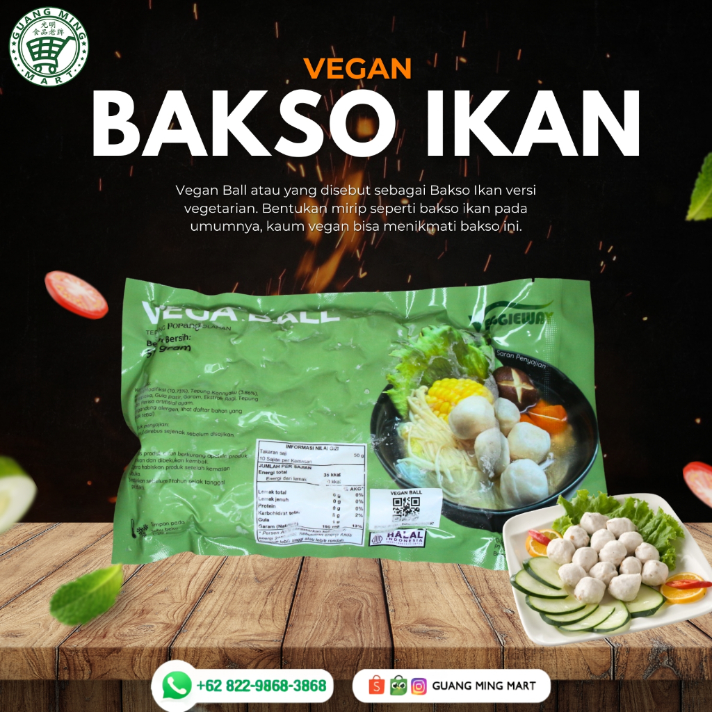 

Vegan Ball Veggieway / Bakso Ikan Vegan / Fish Ball Vegan