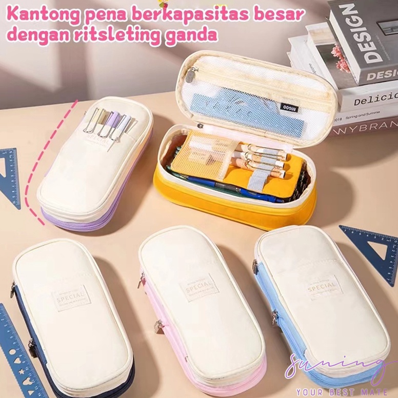 

KODE L48V Tempat pensilkotak alat tulis berkapasitas besarSuning Mall