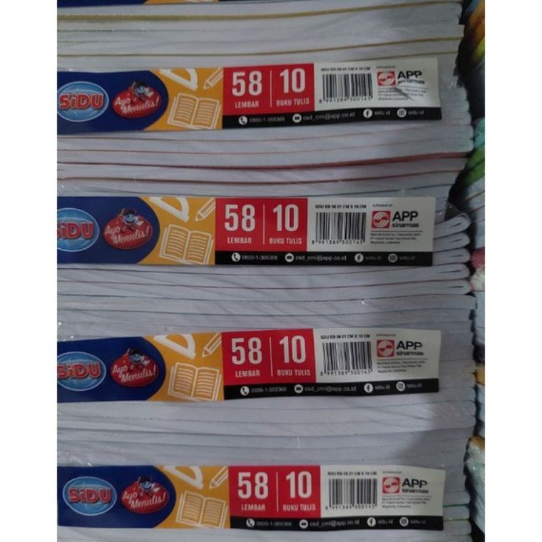 

KODE A64V PACK 1 BK BUKU TULIS SIDU ISI 58 LEMBAR BUKU TULIS ISI 58 LEMBAR SINAR DUNIA