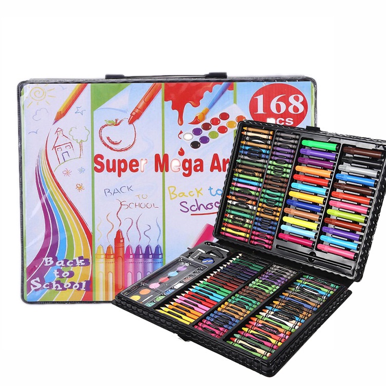 

KODE G22D WD Crayon Set 168pcs Krayon Mewarnai Anak 168pcs Pensil Warna Set 168pcs