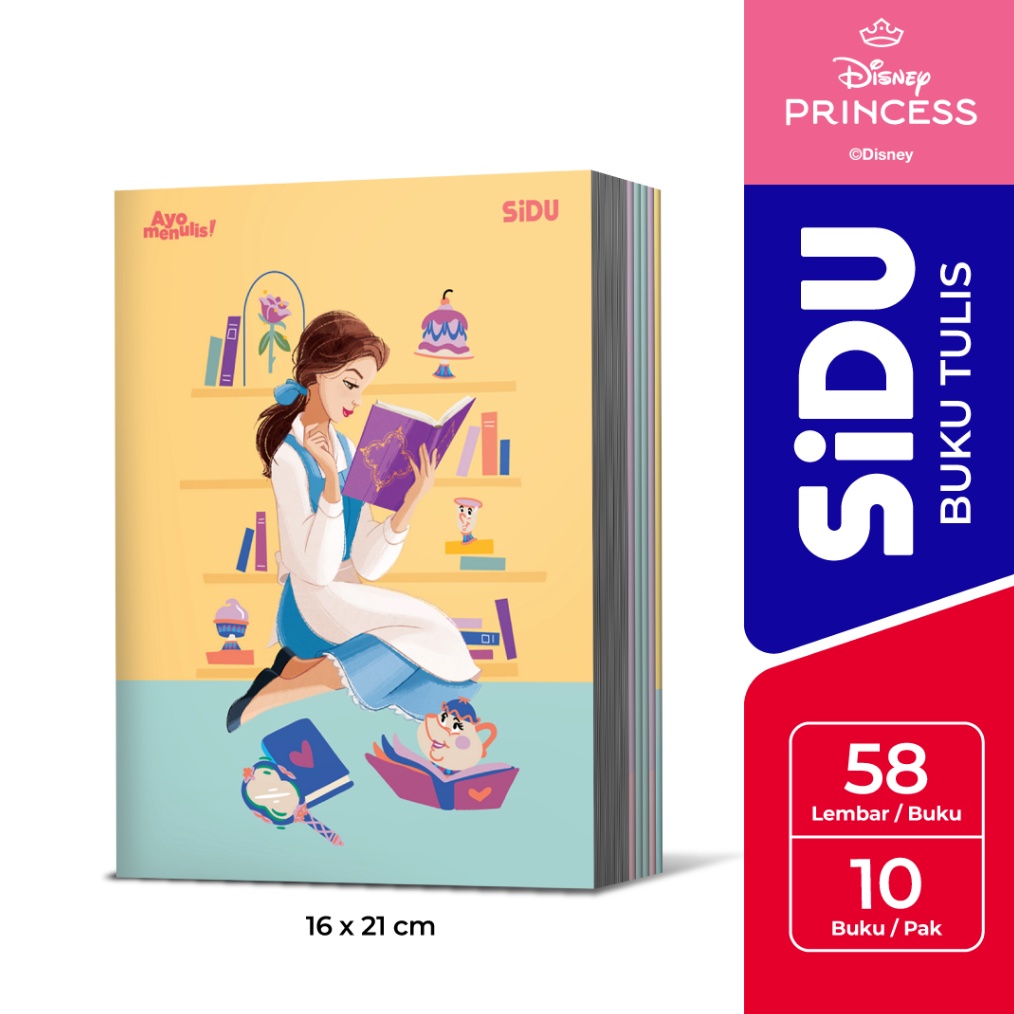 

KODE P14A SiDU Buku Tulis Disney Princess 58 Lembar 1 buku