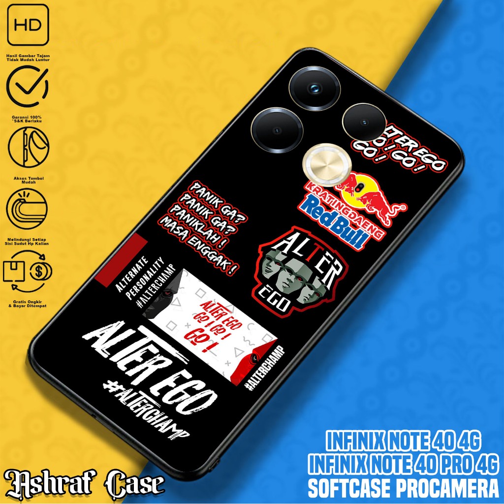 Case Infinix Note 40 - Casing Hp Infinix Note 40 Terbaru Motif ESPRT - Silikon Hp Infinix Note 40 - 