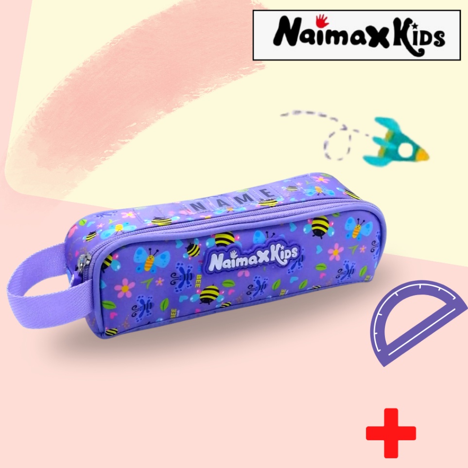 

KODE S25B Pencil Case Custom Nama Naimax kids Pencil Case Small Anak Perempuan