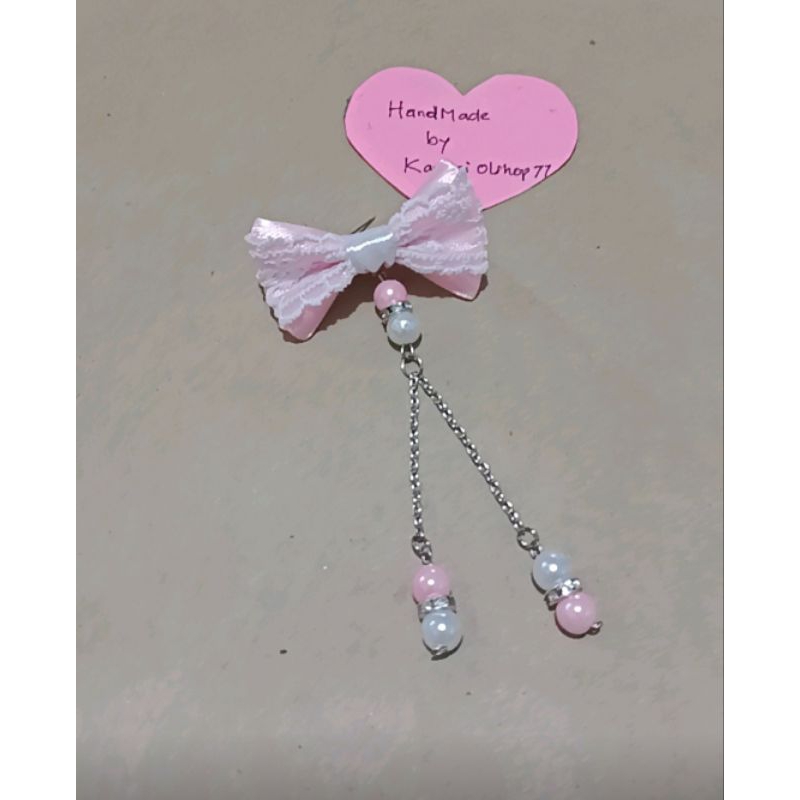B-003 Bros Pita Mutiara Juntai Elegan/Bros Handmade Aksesoris Fashion Kekinian