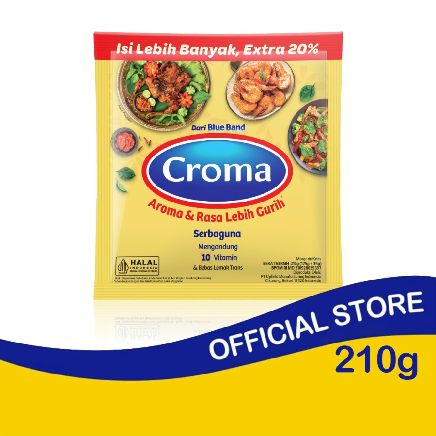 

Croma Margarin Serbaguna 210gr