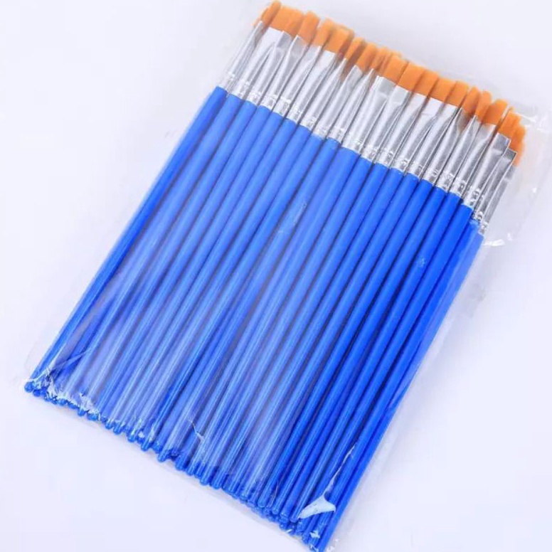 

KODE C7G Termurah 2 pcs Kuas Lukis Face Body Painting Flat Brush Painting By Numbers