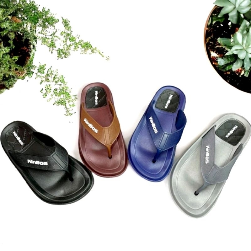 sandal jepit pria sandal kinbos karet K9706