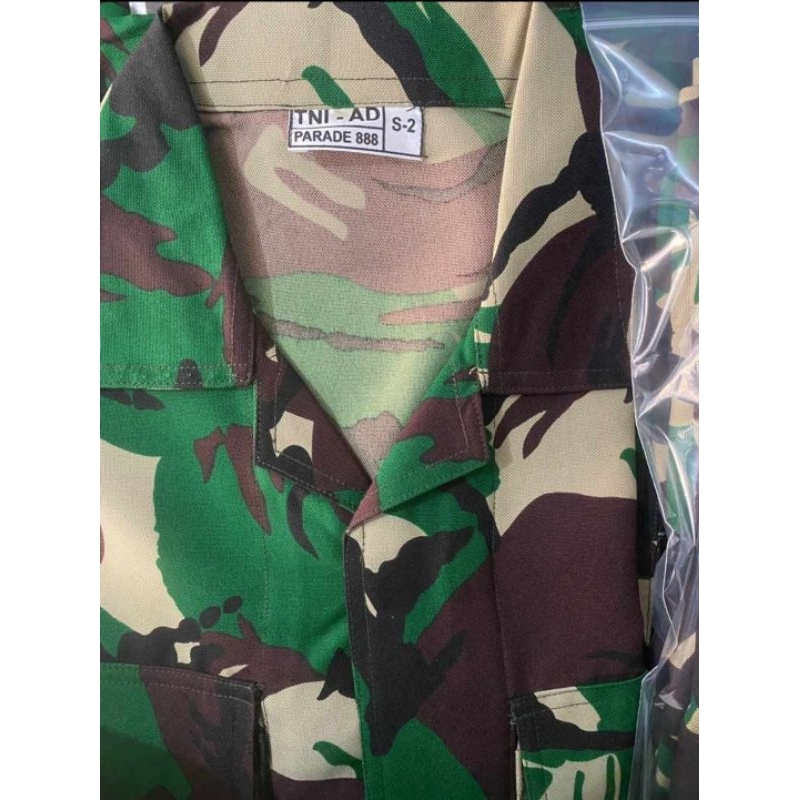 BAJU PDL TNI WOOL VELBED 888 ANTI LUNTUR