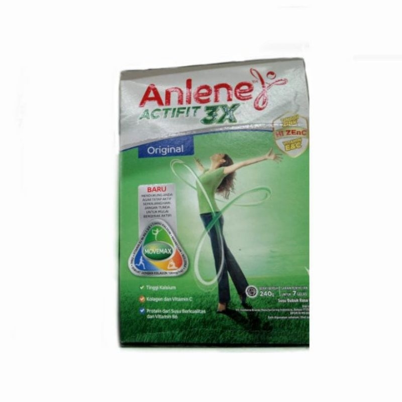 

Anlene Actigit 3X Susu Bubuk Dewasa 240gr - Tinggi Kalsium Untuk Tulang,Sendi