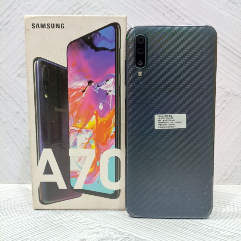 Samsung A70 6/128 GB Handphone Second Bekas Fullset