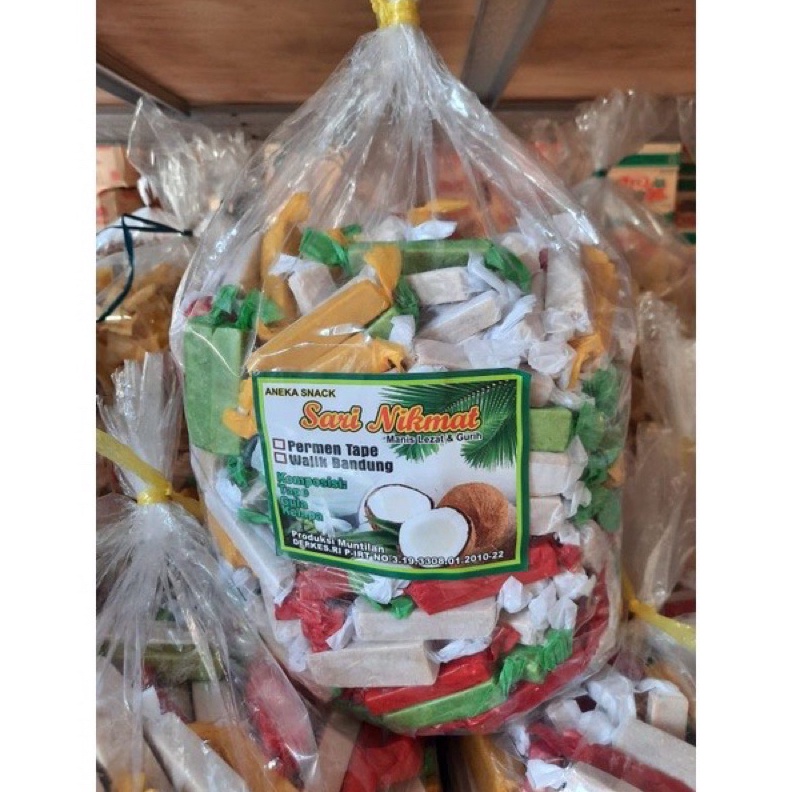

SPESIAL DISKON READY 5KG PERMEN TAPE SUWAR SUWIR PERMEN TAPE WARNA WARNI