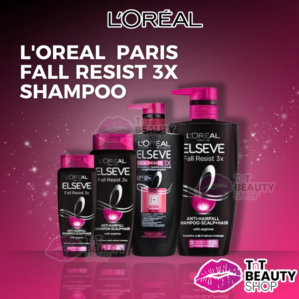 CUCI GUDANG LOreal Paris Fall Resist 3x Shampoo  LOREAL Shampoo  Hair Care Perawatan Rambut Rontok L