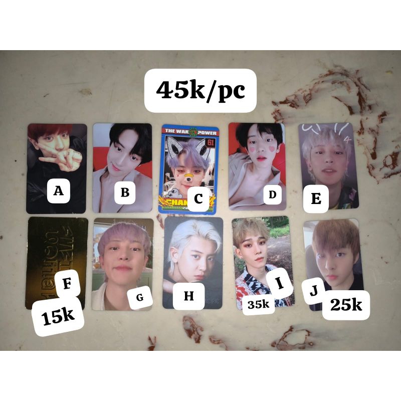 PHOTOCARD (PC) OFFICIAL EXO CHANYEOL LOVE SHOT KOKOBOP NACIFIC POWER EXACT 1 BILLION VIEWS CHEN XIUM