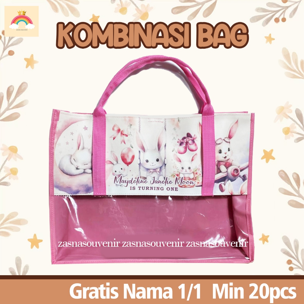 

KOMBINASI BAG, TAS ULANG TAHUN ANAK CUSTOM, SOUVENIR ULANG TAHUN ANAK MURAH, TAS MIKA ULANG TAHUN