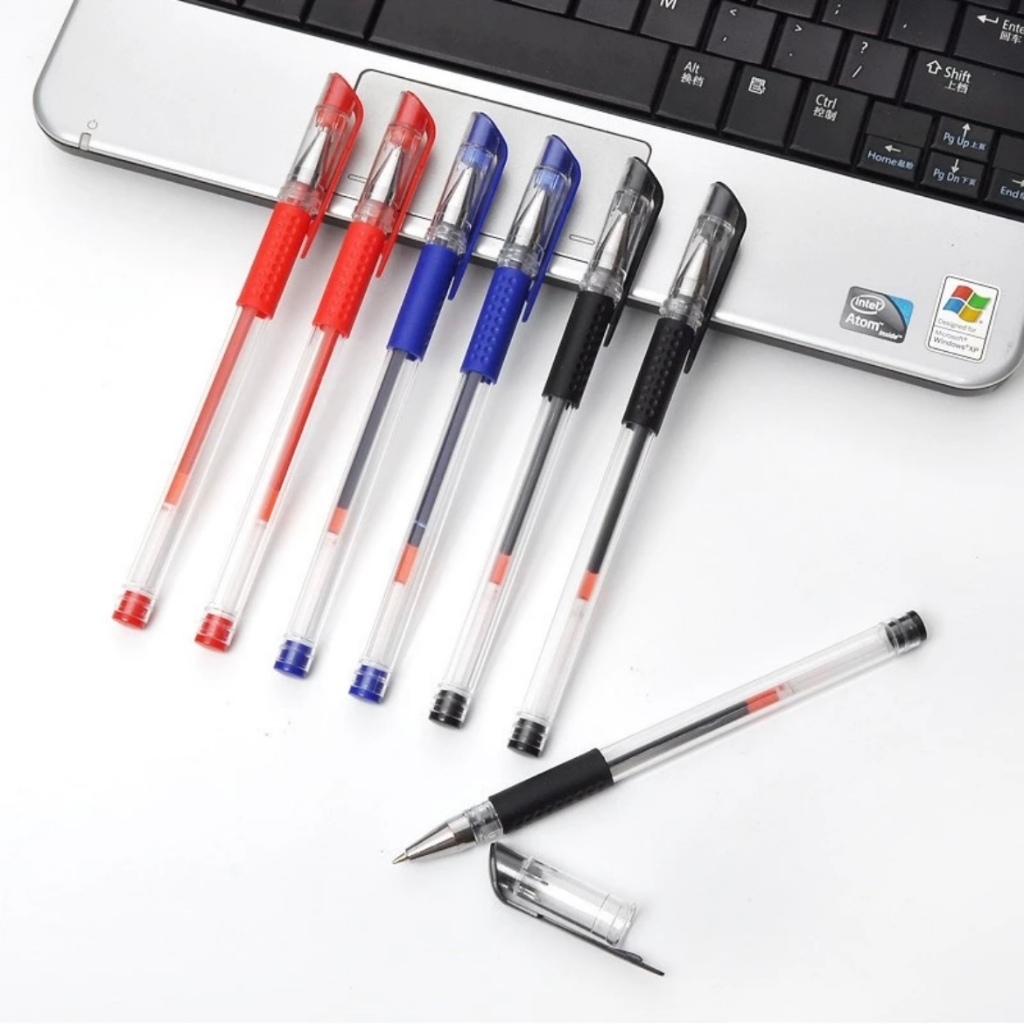 

Pulpen Tinta Gel 0,5mm Standard Berbagai Warna Hitam Merah Biru