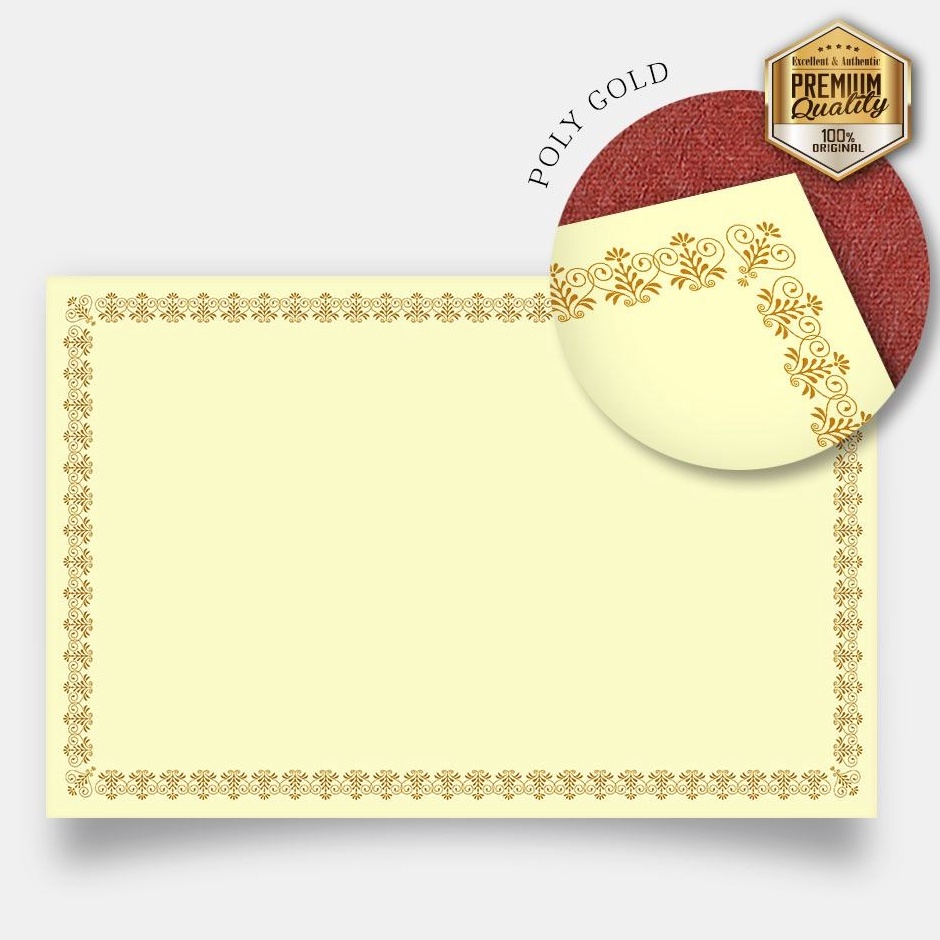 

KODE R87N Bamboo Blanko Kertas Piagam Sertifikat A4 Poly Concorde New 2 Sheets