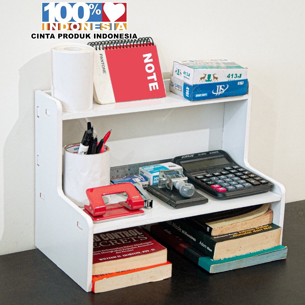 MURAH Rak Meja Rumah Tempat Penyimpanan Kosmetik Rak Desktop Kamar Kantor Serbaguna  LC66