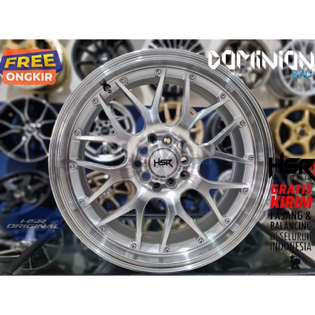 Velg Mobil Racing Ring 17 Pcd 10X100-114 Lebar 7 ET 40 HSR OITA