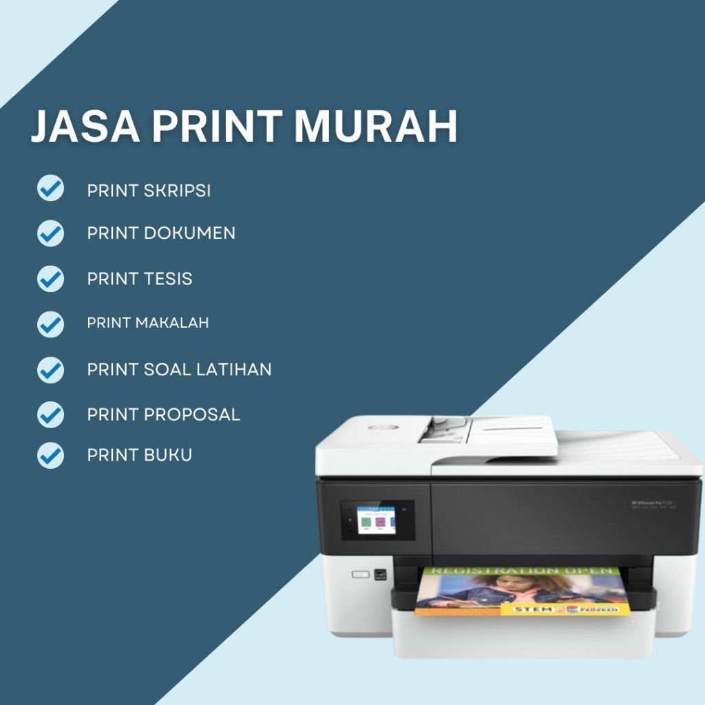 

JASA PRINT/PRINT A4 / Cetak Kertas A4 , buku, makalah, skripsi, tugas, soal A4 BW/COLOR