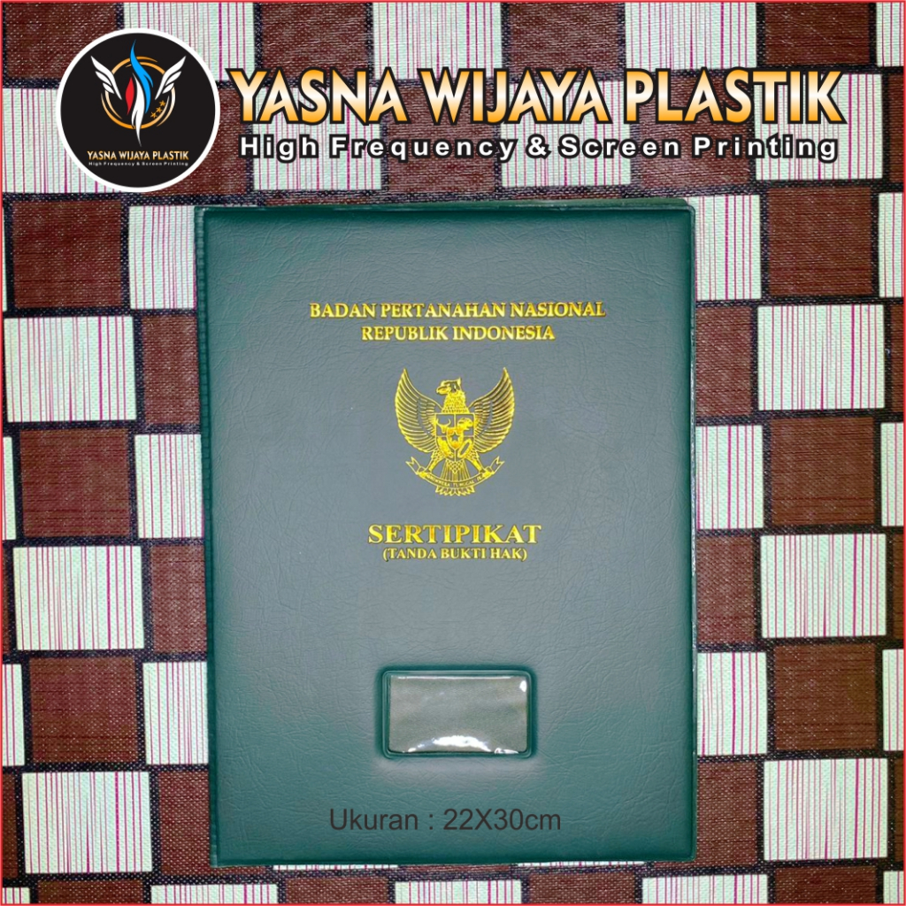 

Sampul sertifikat tanah BPN hard cover sertipikat perlengkapan kantor