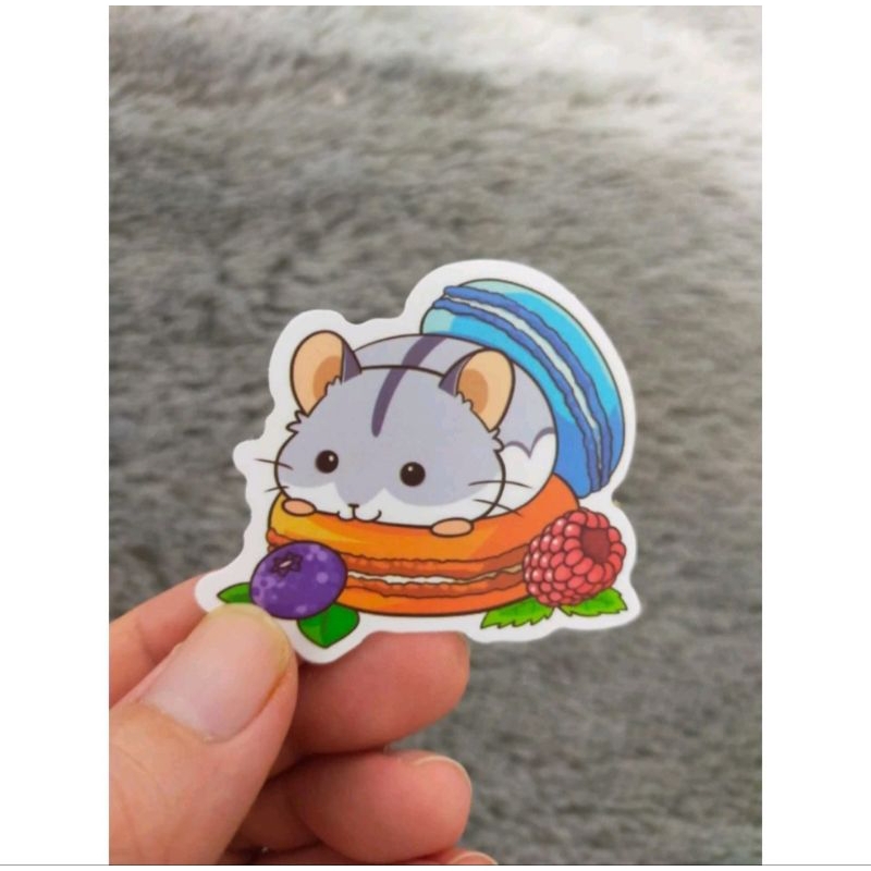 Sticker Motif Hamster Indukan - lucu asli 100%