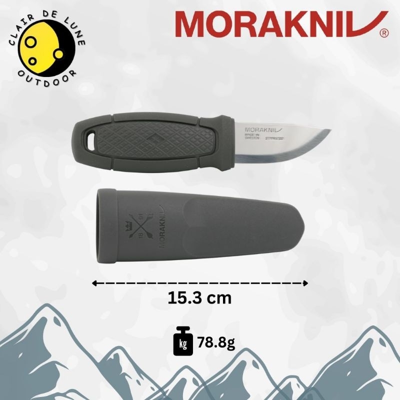 Morakniv Eldris LightDuty (S) Stainless Steel / Pisau Morakniv / Pisau Bushcraft Survival