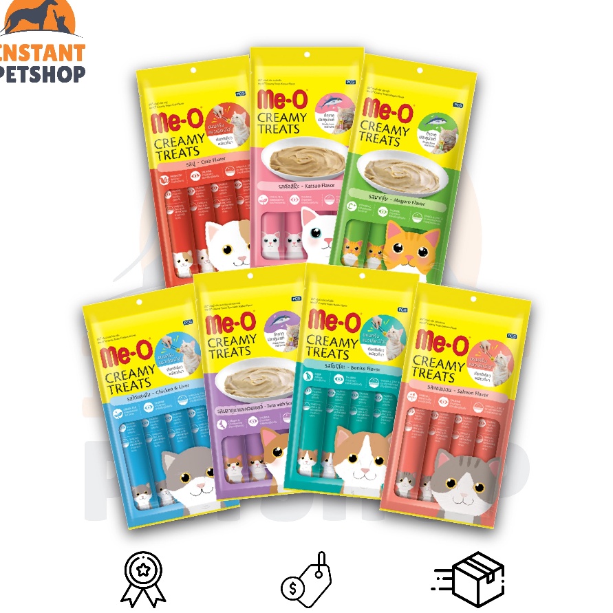 Mega MEO CREAMY TREATS 6gr Meo Snack Meo Liquid Meo Creamy Creamy Cat Treats Meo Creamy Treats Meo T