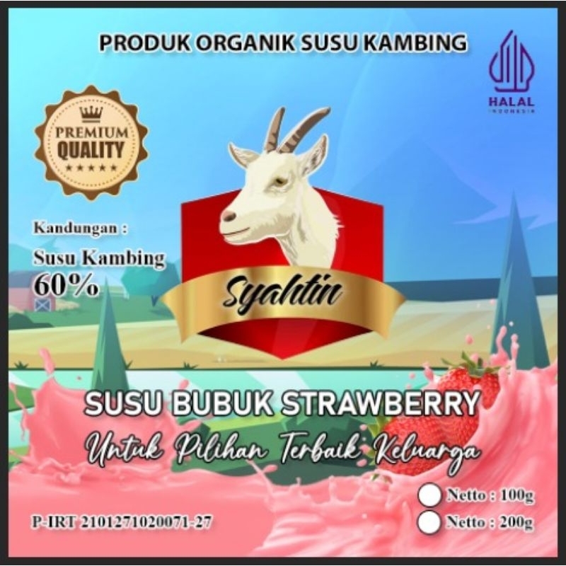 

Susu Bubuk Kambing Etawa Stroberry